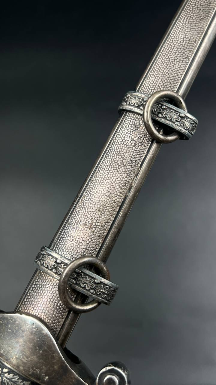 Пехотный (армейский) кортик обр. 1935 г. Alcoso Solingen. Вариант с высоким рельефом крыльев. От Алексея С.