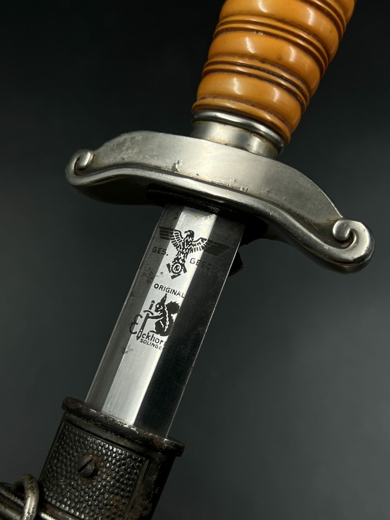 Кортик лидера Специального технического корпуса (TENO), обр. 1938 г. [Carl Eickhorn]. От Алексея С.