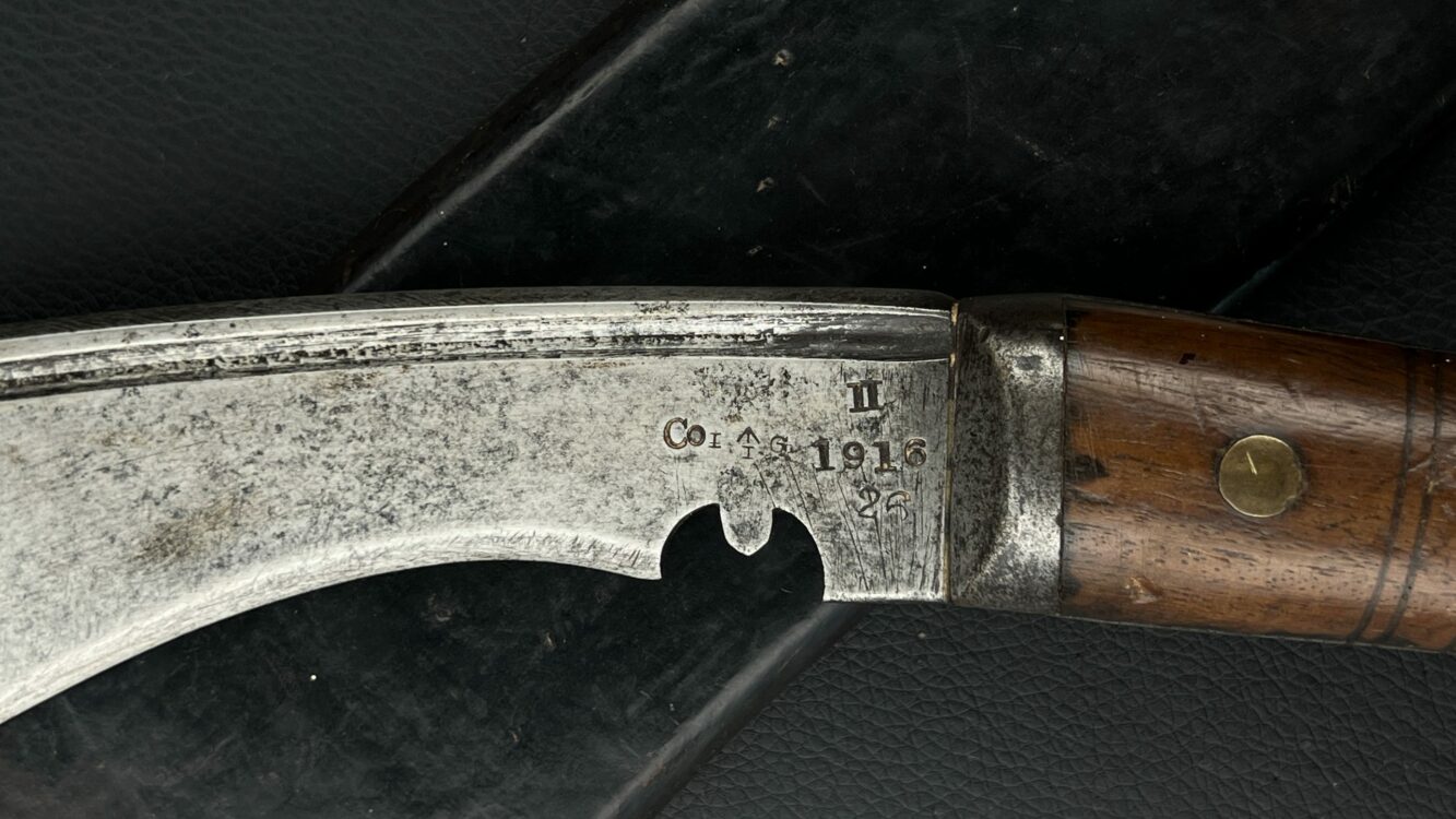 Боевой нож Кукри МkII 1916 г . с клеймом военной приёмки Великобритании от Алексея С.
